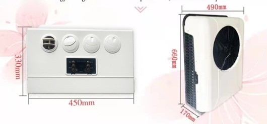ZC-03A-480s 트럭 밴 선박용 전기 에어컨 냉각기 충전 무게 400g